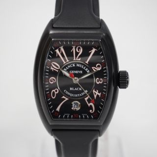 FRANCK MULLER - フランクミュラー メンズ腕時計 コンキスタドール ブラック 8005HSCNR ラバーベルト 自動巻き Th956604 中古