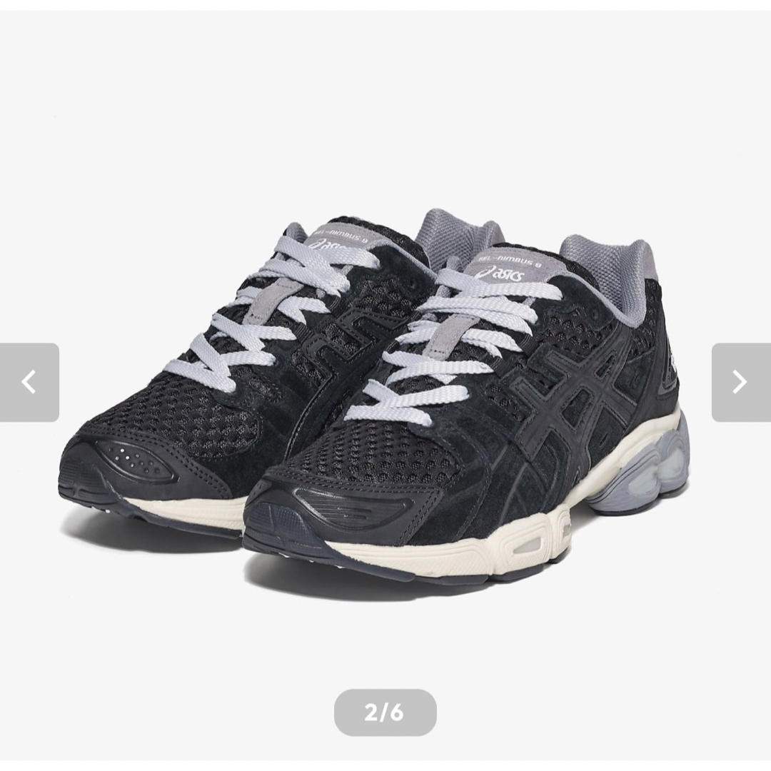 asics(アシックス)のENNOY asics GEL-NIMBUS 9  BLACK  27.5cm メンズの靴/シューズ(スニーカー)の商品写真