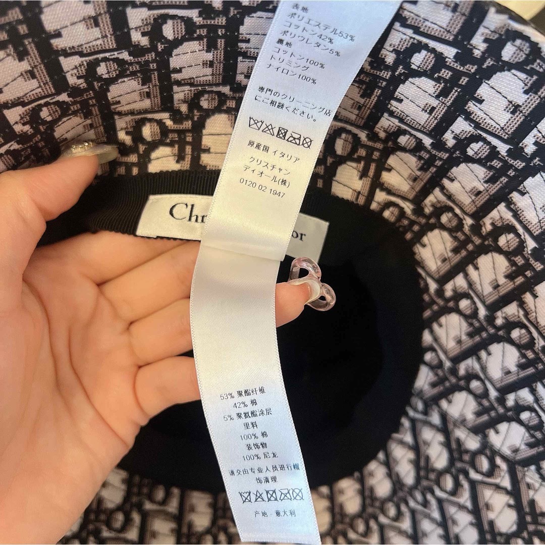 Christian Dior(クリスチャンディオール)の【完売品】Christian Diorチュール付きボブハット レディースの帽子(ハット)の商品写真