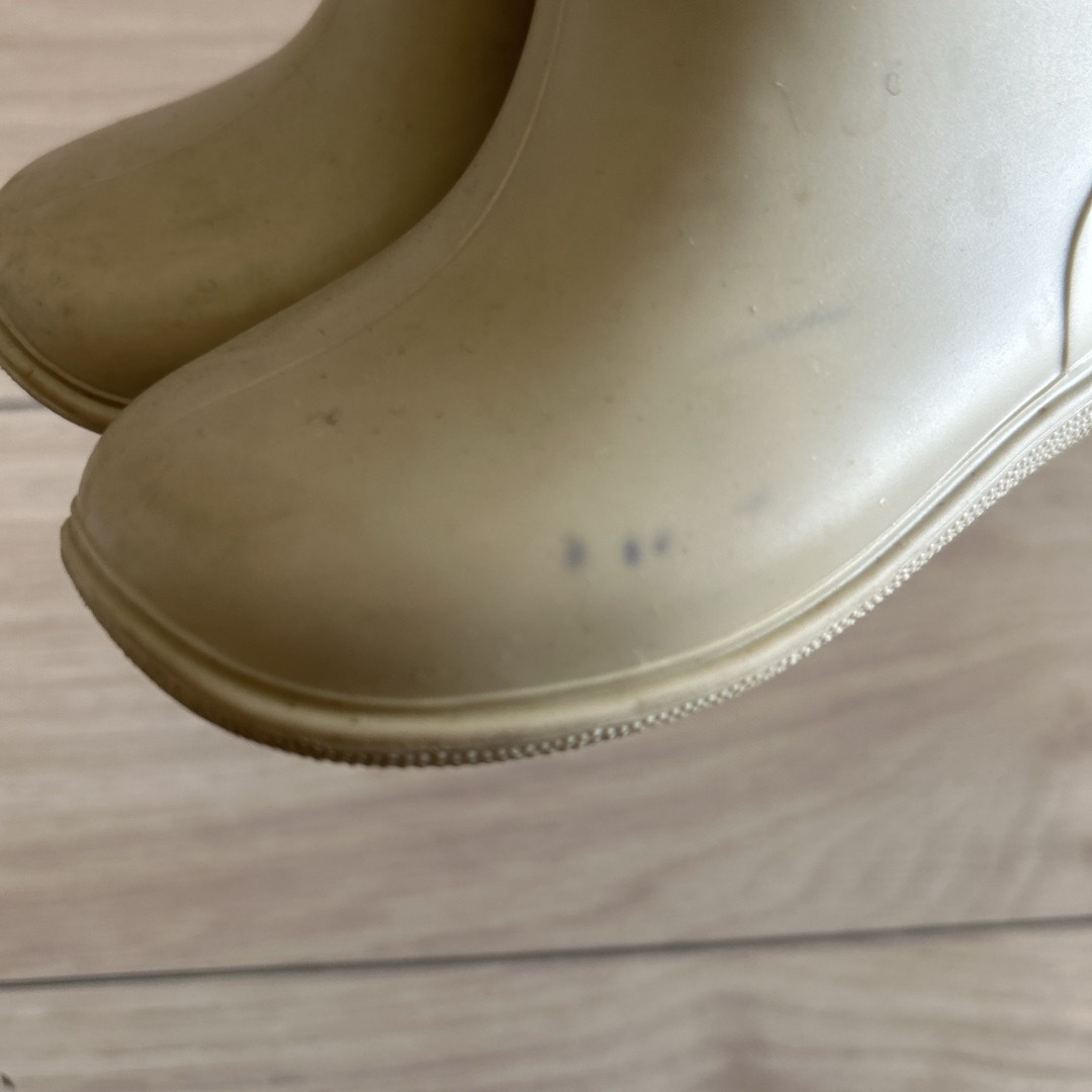 長靴 ベージュ 14.0cm キッズ/ベビー/マタニティのベビー靴/シューズ(~14cm)(長靴/レインシューズ)の商品写真