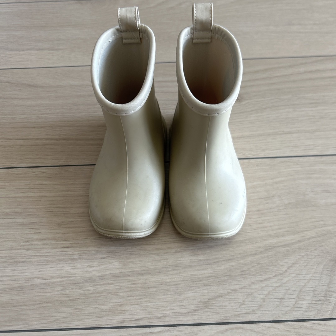 長靴 ベージュ 14.0cm キッズ/ベビー/マタニティのベビー靴/シューズ(~14cm)(長靴/レインシューズ)の商品写真
