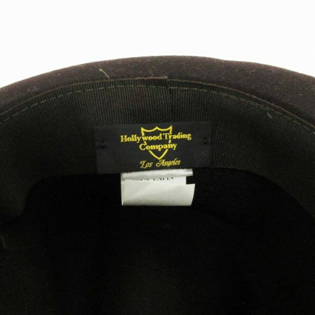 HTC(ハリウッドトレーディングカンパニー)のHTC ソフトハット 中折れ ラビットファー 帽子 ブラウン 茶 M ■SM1 メンズの帽子(ハット)の商品写真