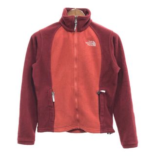 ザノースフェイス(THE NORTH FACE)のTHE NORTH FACE ノースフェイス フリースジャケット アウター アウトドア キャンプ レッド (レディース S) 中古 古着 P7993(その他)