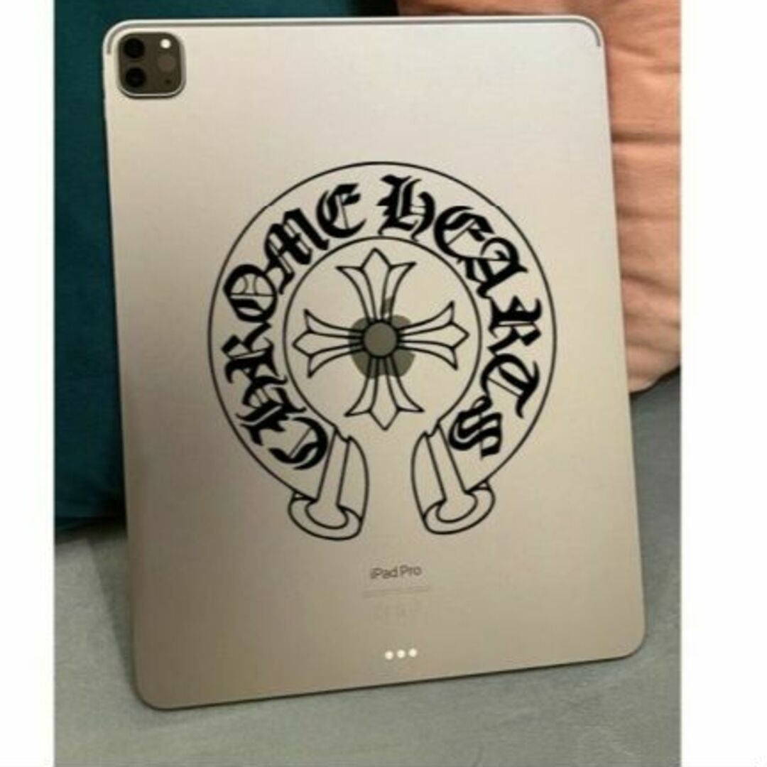 Chrome Hearts(クロムハーツ)のクロムハーツ 十字架★カッティングステッカー　★大サイズ★ スマホ/家電/カメラのスマホアクセサリー(その他)の商品写真