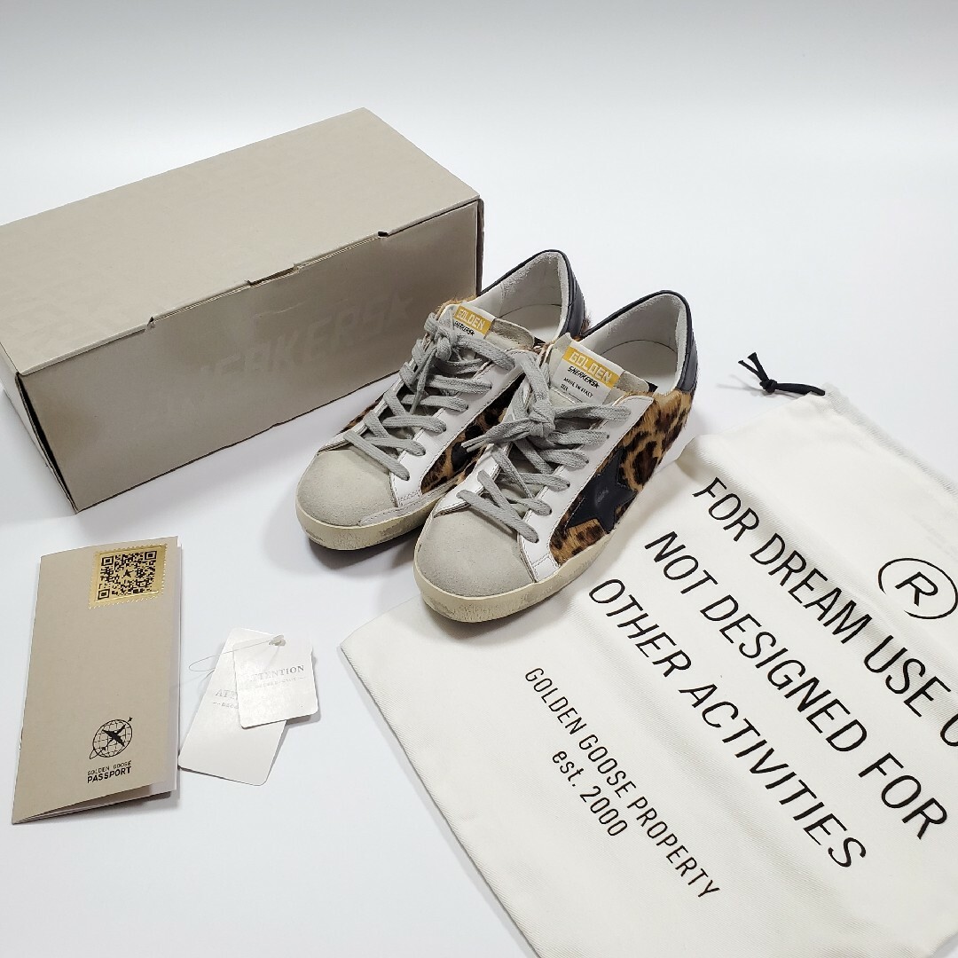 L'Appartement DEUXIEME CLASSE(アパルトモンドゥーズィエムクラス)の新品 GOLDEN GOOSE LEOPARD SUPER STAR 36 レディースの靴/シューズ(スニーカー)の商品写真