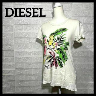 ディーゼル(DIESEL)の美品 DIESEL ディーゼル　Tシャツ　ハイブランド　ホワイト　レディース(Tシャツ(半袖/袖なし))