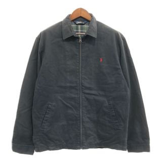 ポロラルフローレン(POLO RALPH LAUREN)の90年代 Polo by Ralph Lauren ポロ ラルフローレン コットン スイングトップ ワンポイントロゴ ネイビー (メンズ XL) 中古 古着 P8097(その他)