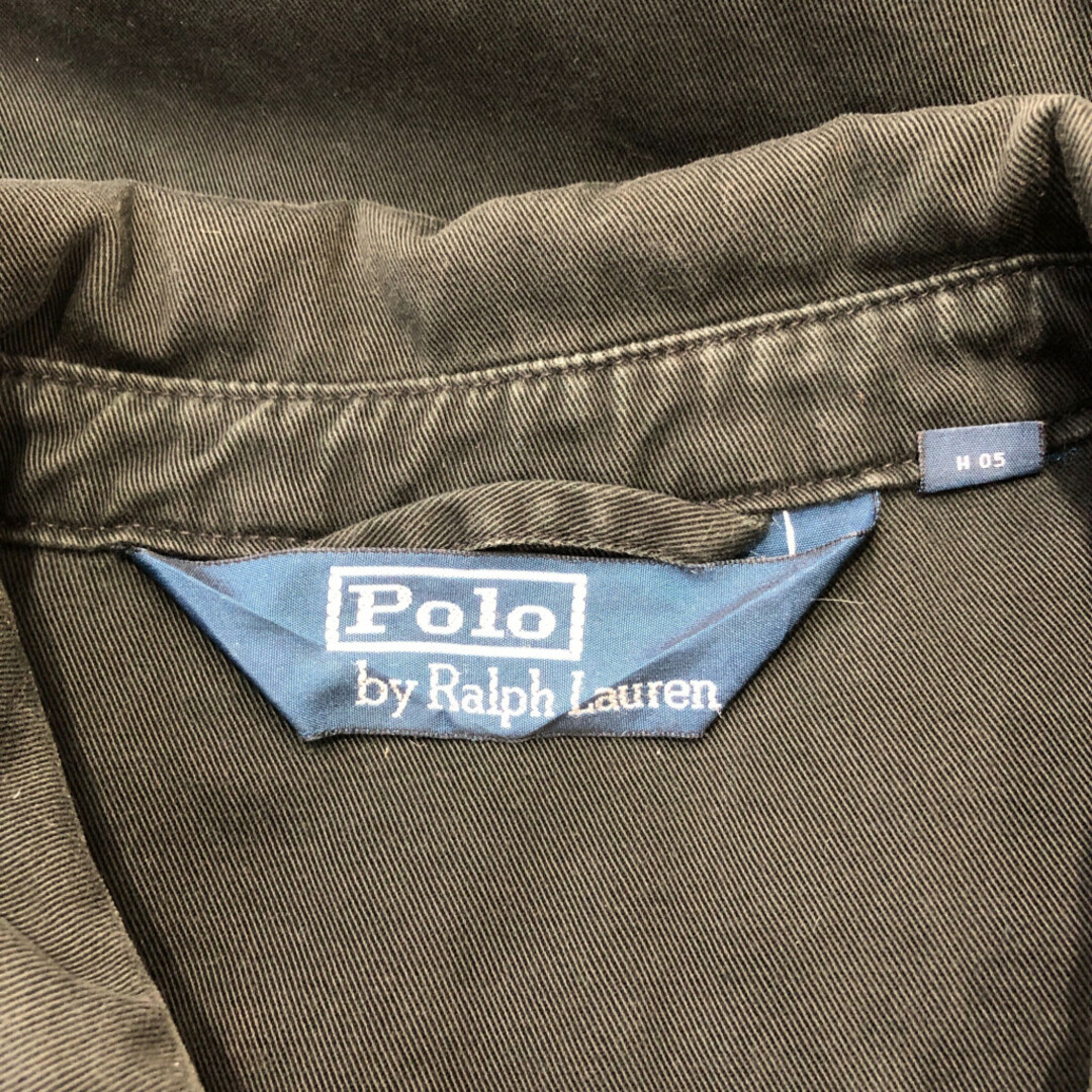 POLO RALPH LAUREN(ポロラルフローレン)の90年代 Polo by Ralph Lauren ポロ ラルフローレン スイングトップ アウター ワンポイントロゴ ブラック (メンズ M) 中古 古着 P8099 メンズのジャケット/アウター(その他)の商品写真