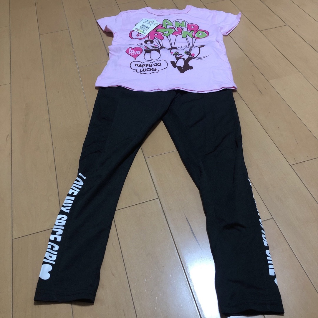 GrandGround(グラグラ)のグラグラのTシャツとLOLズボン キッズ/ベビー/マタニティのキッズ服女の子用(90cm~)(Tシャツ/カットソー)の商品写真