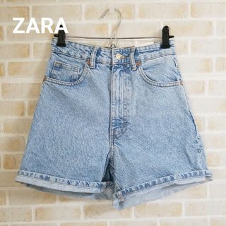 ザラ(ZARA)のZARA ハイライズデニムショートパンツ(ショートパンツ)