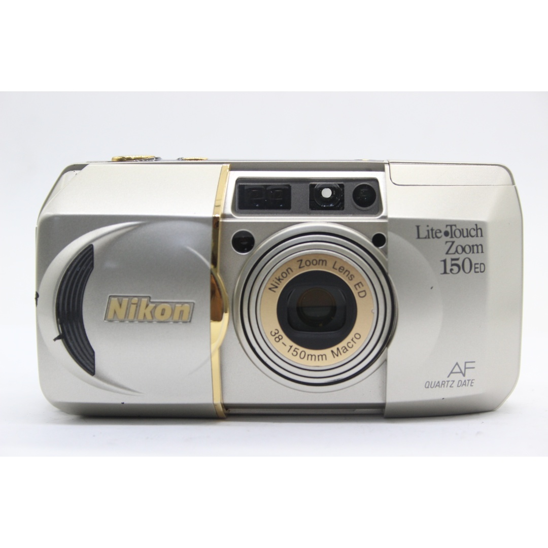 【美品 返品保証】 【元箱付き】ニコン Nikon Lite Touch Zoom 150ED ゴールド 38-150mm Macro ケース付き コンパクトカメラ  s7270 スマホ/家電/カメラのカメラ(フィルムカメラ)の商品写真