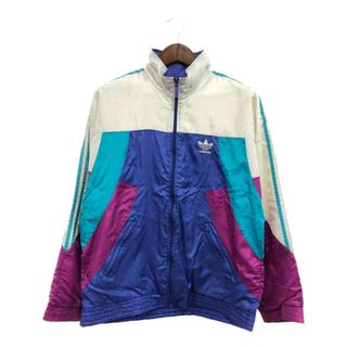 アディダス(adidas)の80年代 adidas アディダス ナイロン ジャケット アウター スポーツ マルチカラー (メンズ M) 中古 古着 P8131(その他)