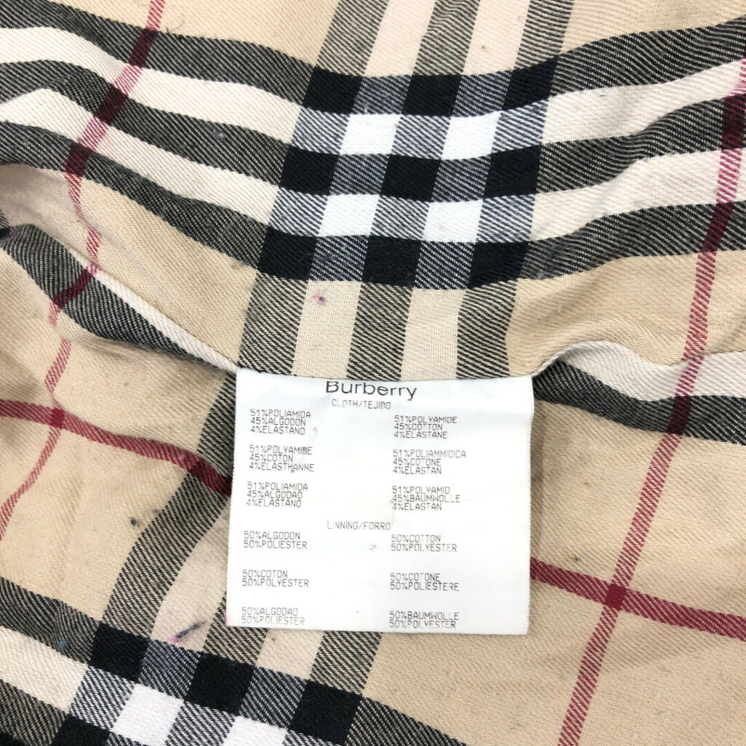 BURBERRY(バーバリー)のBURBERRY バーバリー 中綿 ジップアップ コート アウター カジュアル ユーロ ブラック (レディース 40) 中古 古着 P8152 レディースのジャケット/アウター(ロングコート)の商品写真