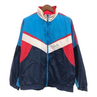 アディダス(adidas)の80年代 adidas アディダス ナイロン ジャケット アウター スポーツ マルチカラー (メンズ L) 中古 古着 P8153(その他)