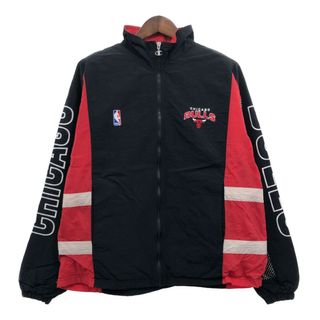 チャンピオン(Champion)の90年代 Champion チャンピオン NBA シカゴ・ブルズ スタジアムジャケット アウター プロチーム ブラック (メンズ L) 中古 古着 P8193(その他)