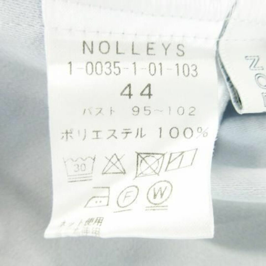 NOLLEY'S(ノーリーズ)のノーリーズ ブラウス シャツ 半袖 ペールカラー 44 青 230830AH5A レディースのトップス(シャツ/ブラウス(半袖/袖なし))の商品写真