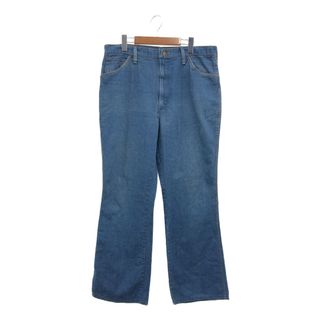 ラングラー(Wrangler)の70年代 Wrangler ラングラー ブーツカットシルエット デニムパンツ ボトムス アメカジ ヴィンテージ ブルー (メンズ 36) 中古 古着 P8199(デニム/ジーンズ)