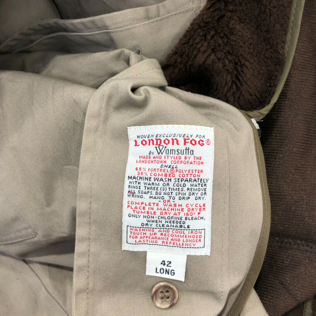 70年代 USA製 LONDON FOG ステンカラーコート アウター 70年代 USA製 LONDON FOG ステンカラーコート アウター