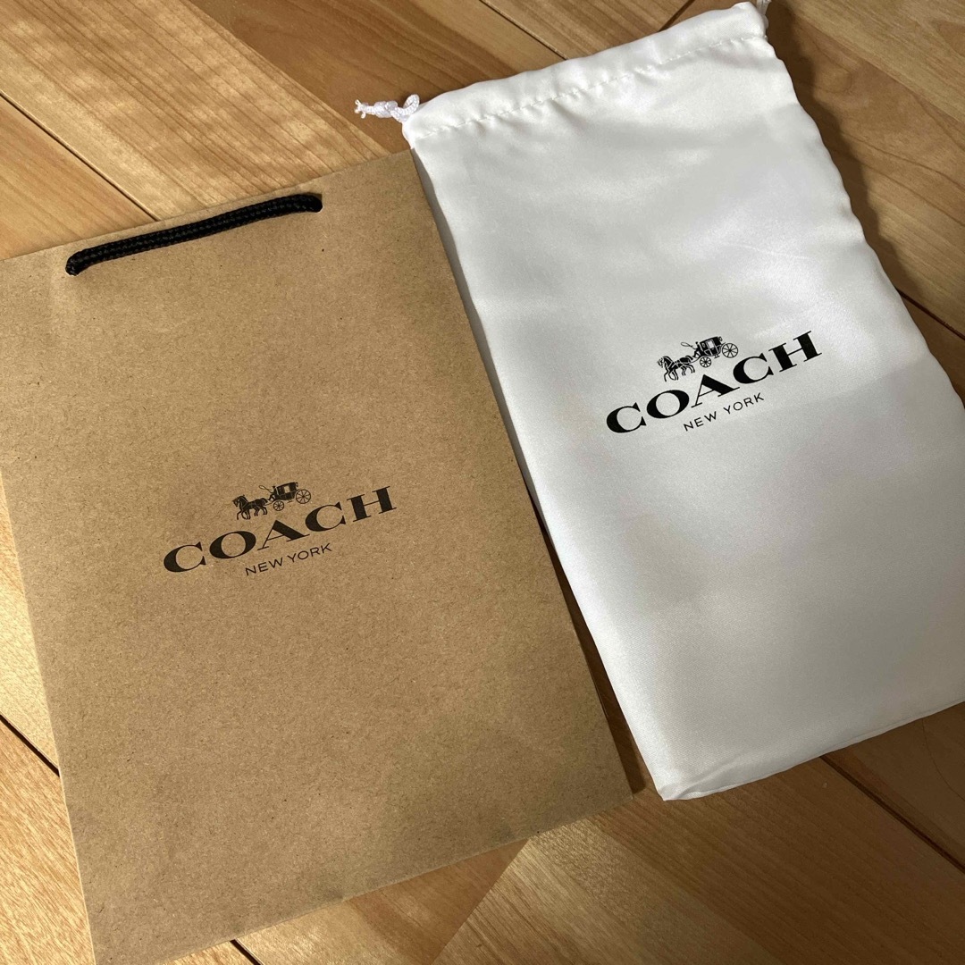 COACH(コーチ)の新品　コーチ　保存袋　ショップ袋　ブランド袋　ショッパー レディースのバッグ(ショップ袋)の商品写真