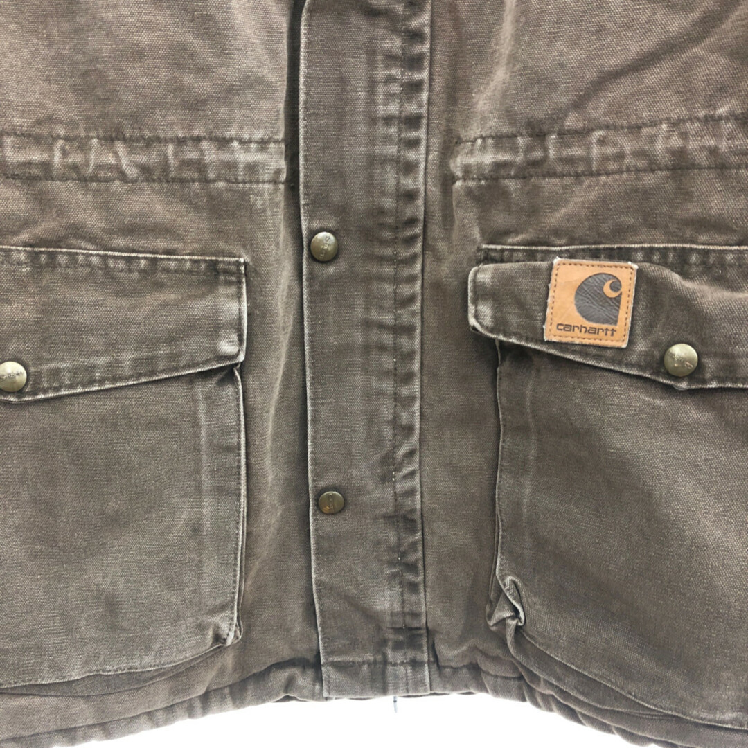 carhartt(カーハート)の90年代 USA製 Carhartt カーハート ダックコート アウター ワーク ブラウン (メンズ L) 中古 古着 P8297 メンズのジャケット/アウター(その他)の商品写真