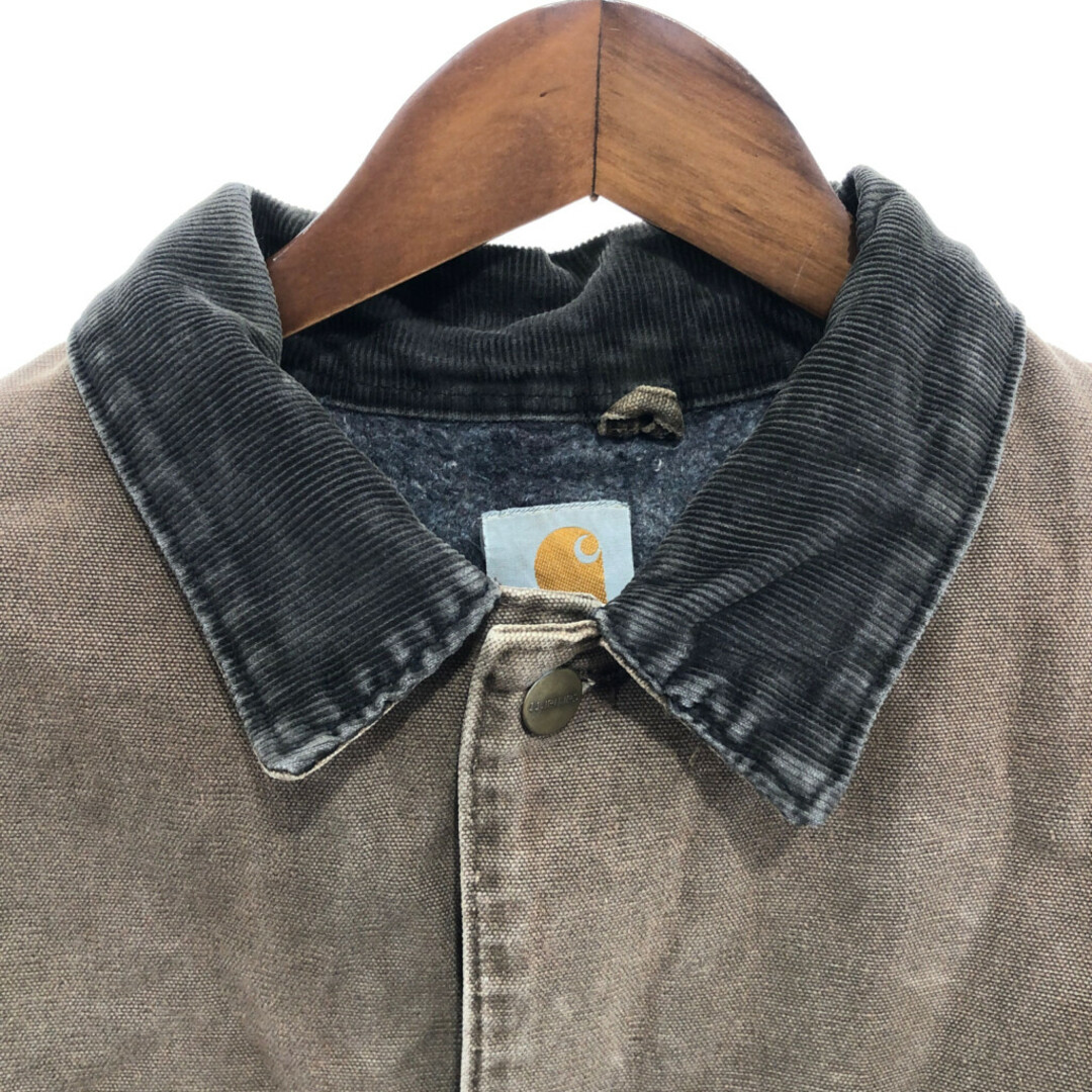 carhartt(カーハート)の90年代 USA製 Carhartt カーハート ミシガンチョアコート アウター 大きいサイズ ワーク ブラウン (メンズ 2XL) 中古 古着 P8301 メンズのジャケット/アウター(その他)の商品写真