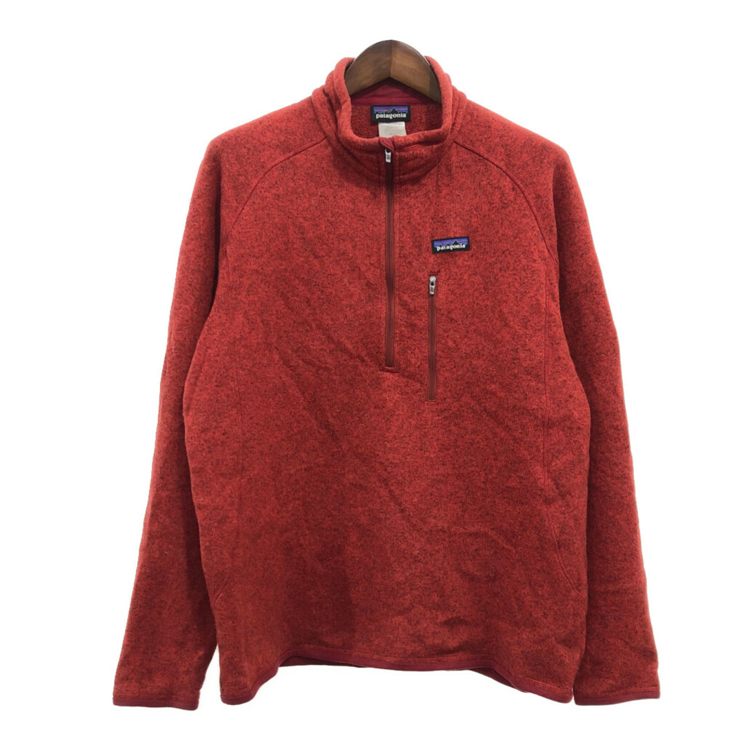 patagonia(パタゴニア)のpatagonia パタゴニア ベターセーター プルオーバー フリースジャケット アウトドア キャンプ レッド (メンズ XL) 中古 古着 P8359 メンズのジャケット/アウター(その他)の商品写真