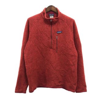 パタゴニア(patagonia)のpatagonia パタゴニア ベターセーター プルオーバー フリースジャケット アウトドア キャンプ レッド (メンズ XL) 中古 古着 P8359(その他)