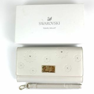 スワロフスキー(SWAROVSKI)のスワロフスキー 長財布 トラベルウォレット 小銭入れあり ブランド マルチケース レディース ホワイト SWAROVSKI(財布)