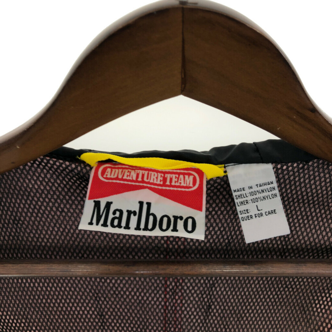 90年代 Marlboro マルボロ ナイロン マウンテンパーカー アウター アウトドア ワンポイントロゴ レッド (メンズ L) 中古 古着 P9081 メンズのジャケット/アウター(マウンテンパーカー)の商品写真