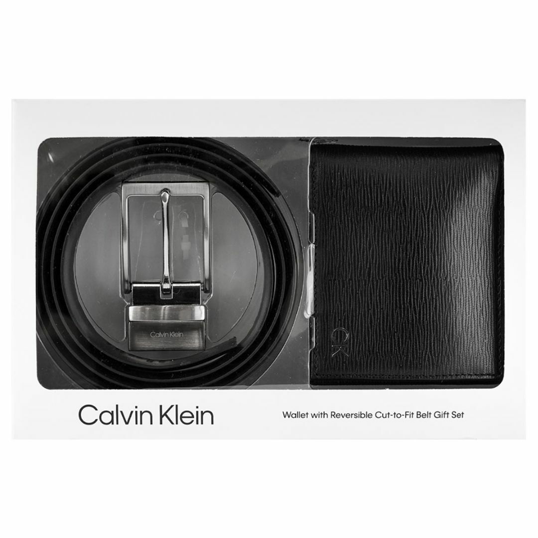 Calvin Klein(カルバンクライン)のCalvin Klein カルバンクライン ベルト＆二つ折り財布セット 41CK240001 メンズ ギフトセット BLACK ブラック メンズのファッション小物(折り財布)の商品写真