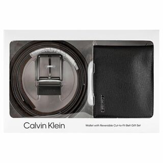 カルバンクライン(Calvin Klein)のCalvin Klein カルバンクライン ベルト＆二つ折り財布セット 41CK240002  メンズ ギフトセット BLACK ブラック(折り財布)