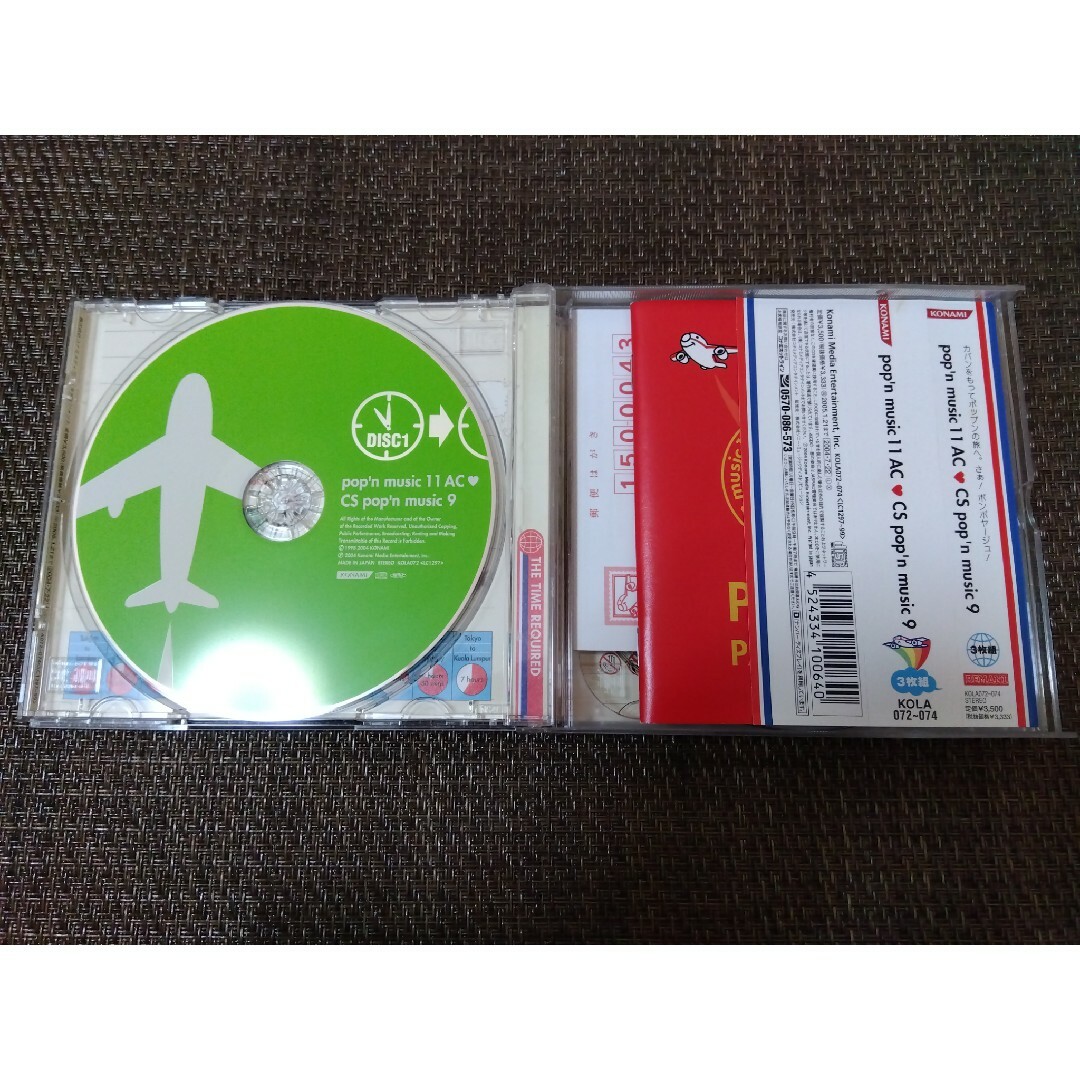 KONAMI(コナミ)のpop’n　music　11　AC　CS　pop’n　music　9 エンタメ/ホビーのCD(ゲーム音楽)の商品写真