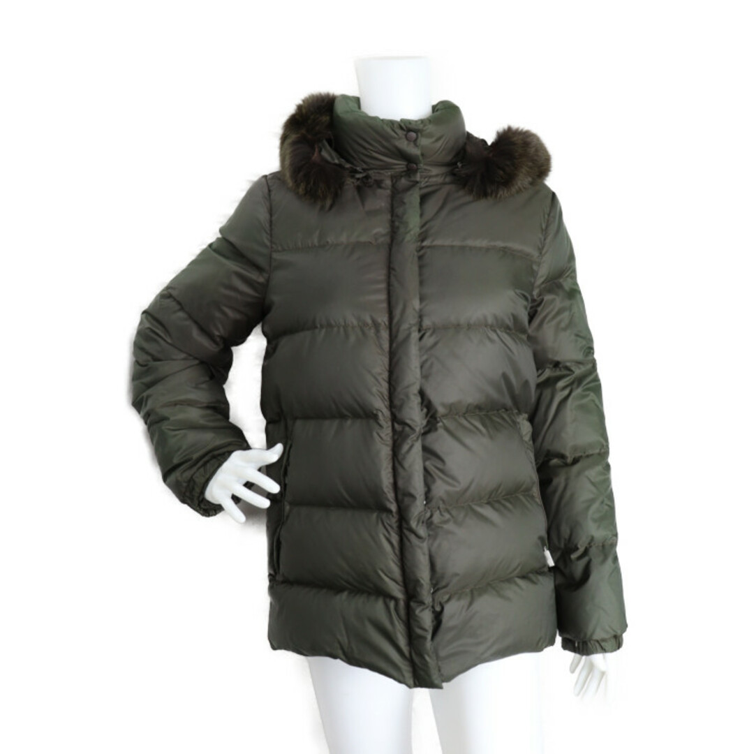 MONCLER(モンクレール)のMONCLER モンクレール  VALENTINE バレンタイン ダウンジャケット 49353/97/68959 ナイロン  羽毛 グリーン系   フード付き 00【本物保証】 レディースのジャケット/アウター(ダウンジャケット)の商品写真