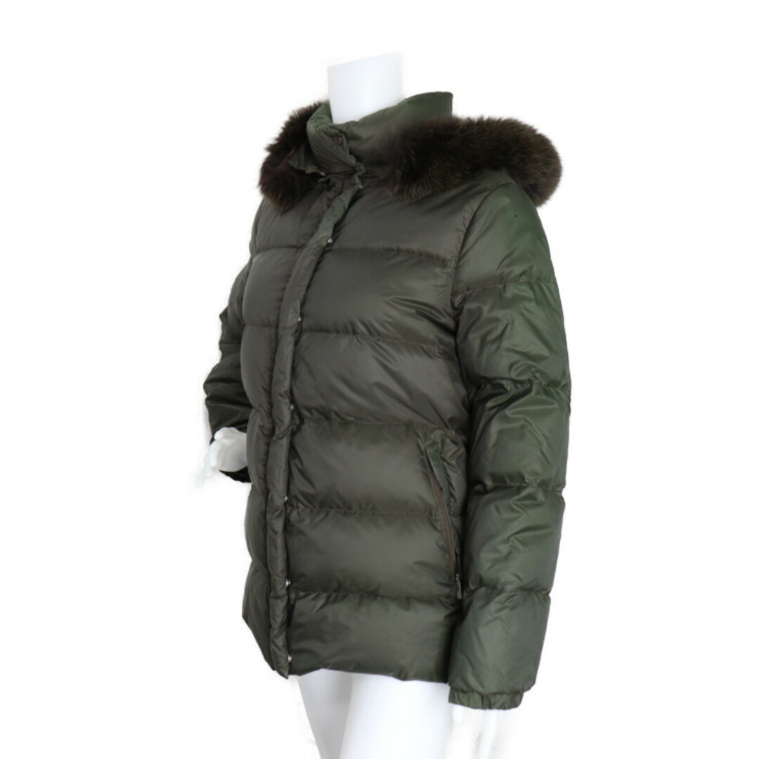 MONCLER(モンクレール)のMONCLER モンクレール  VALENTINE バレンタイン ダウンジャケット 49353/97/68959 ナイロン  羽毛 グリーン系   フード付き 00【本物保証】 レディースのジャケット/アウター(ダウンジャケット)の商品写真