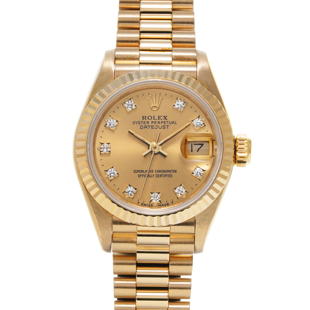 ROLEX(ロレックス)の中古 ロレックス ROLEX 69178G E番(1991年頃製造) シャンパン /ダイヤモンド レディース 腕時計 レディースのファッション小物(腕時計)の商品写真