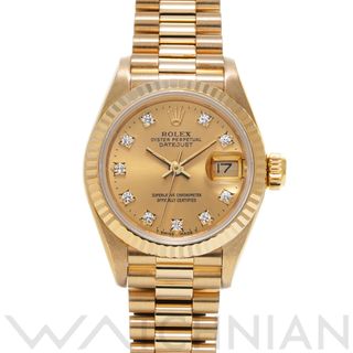 ロレックス(ROLEX)の中古 ロレックス ROLEX 69178G E番(1991年頃製造) シャンパン /ダイヤモンド レディース 腕時計(腕時計)