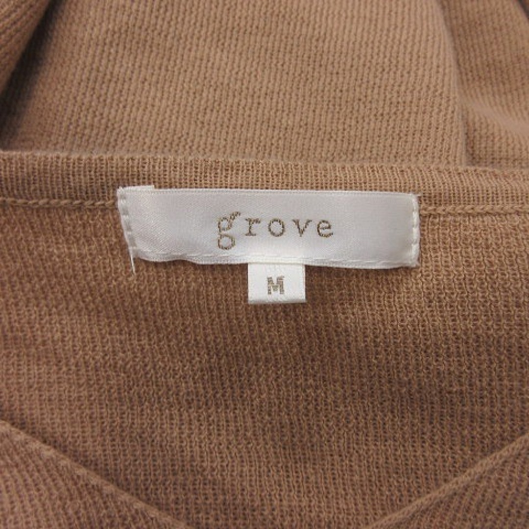 grove(グローブ)のグローブ カットソー フレア袖 半袖 M ベージュ /YI レディースのトップス(カットソー(半袖/袖なし))の商品写真