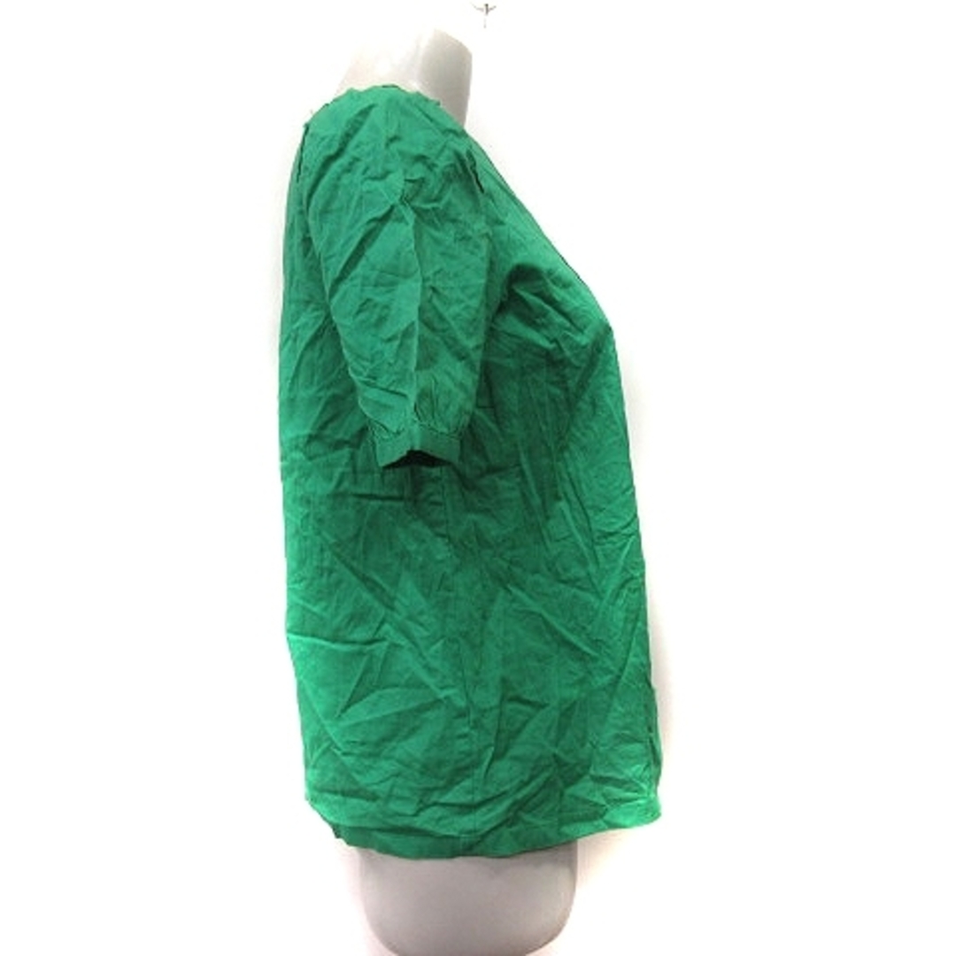 SLOBE IENA(スローブイエナ)のスローブ イエナ シャツ ブラウス プルオーバー 半袖 緑 グリーン /YI レディースのトップス(シャツ/ブラウス(半袖/袖なし))の商品写真