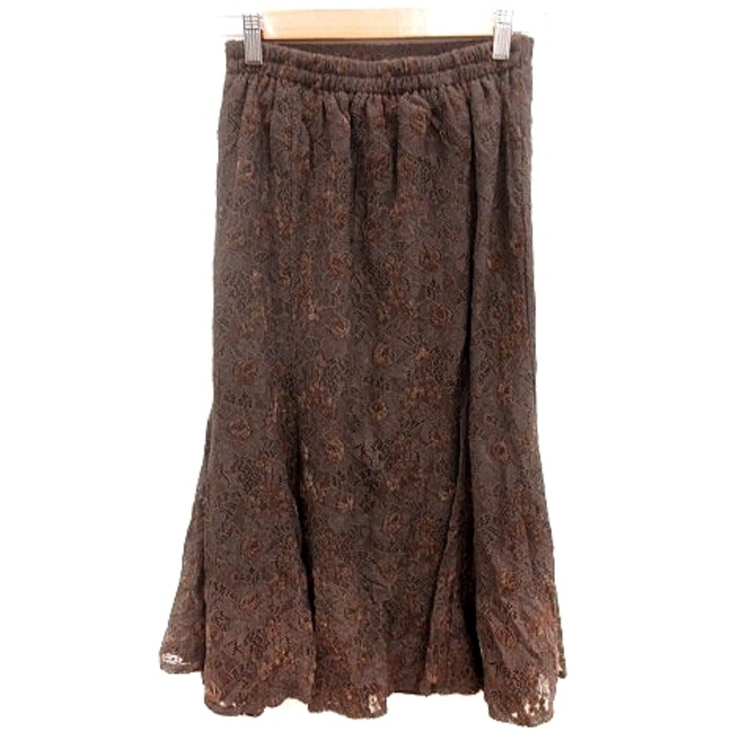other(アザー)のnatural couture スカート フレア ロング S 茶 ブラウン レディースのスカート(ロングスカート)の商品写真
