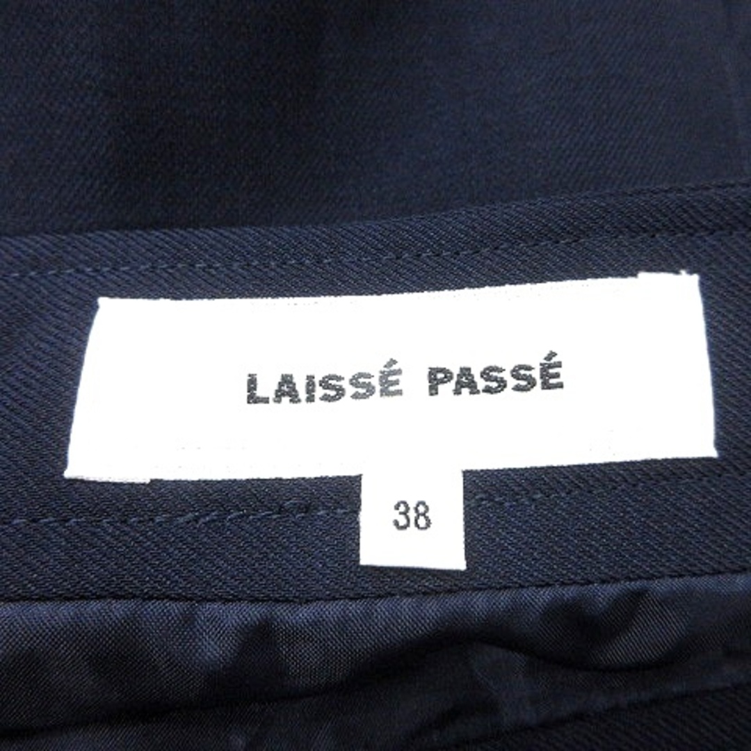 LAISSE PASSE(レッセパッセ)のレッセパッセ LAISSE PASSE フレアスカート ミモレ ロング 38 紺 レディースのスカート(ロングスカート)の商品写真