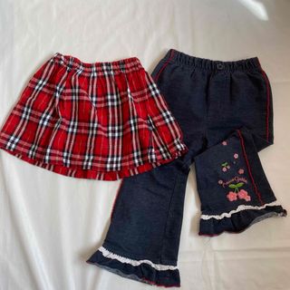 本日限定価格！ 2点セット！ 子供服 スカート ズボン (パンツ/スパッツ)