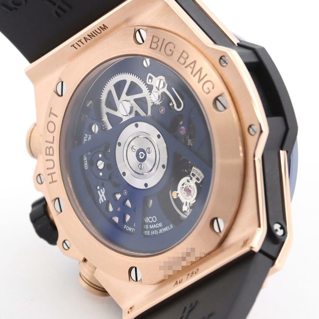 HUBLOT(ウブロ)のウブロ ビッグバンウニコキングゴールドブルーセラミック 441.OL.5181.RX PG･RG 自動巻 メンズの時計(腕時計(アナログ))の商品写真