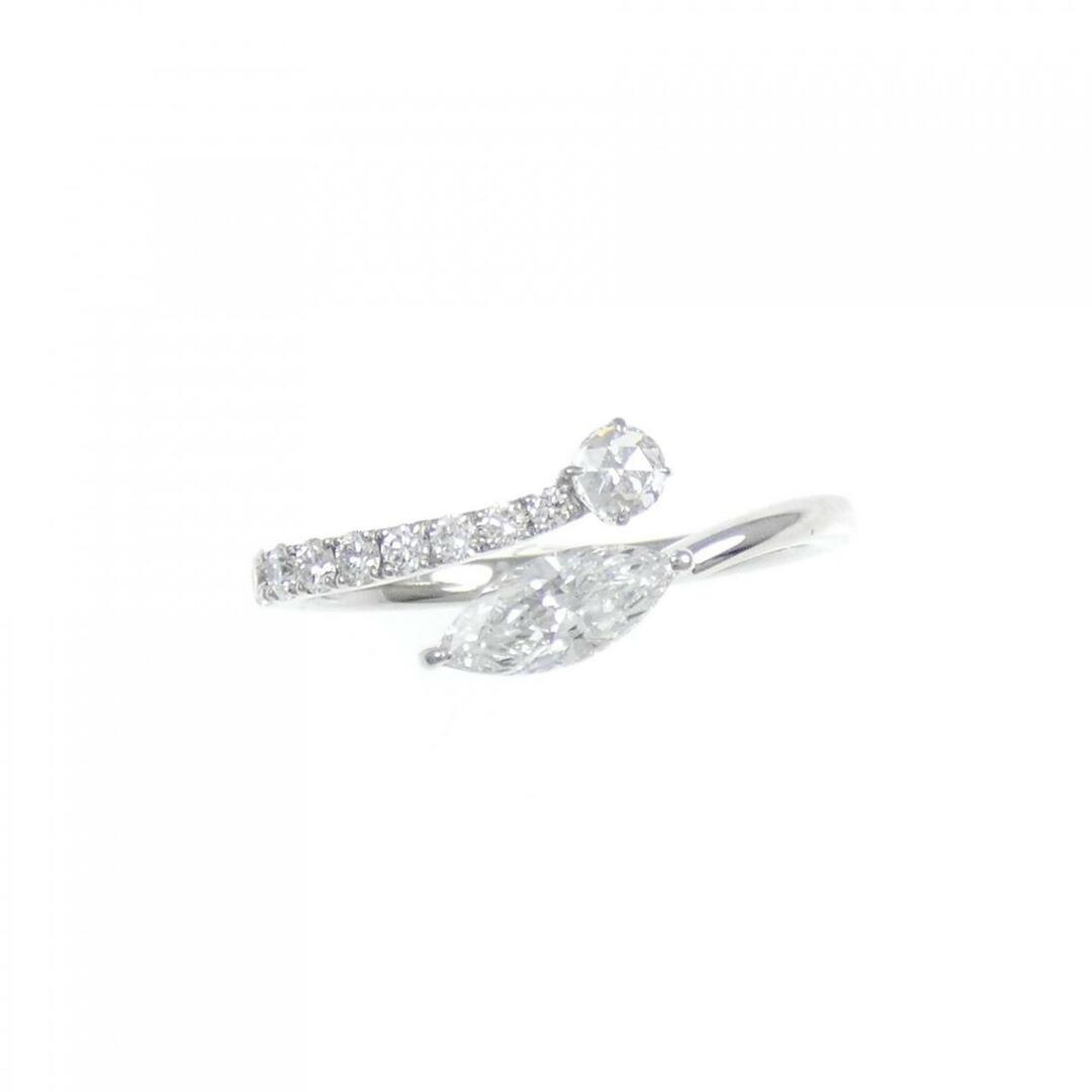 【新品】PT ダイヤモンド リング 0.351CT F SI2 マーキスカット レディースのアクセサリー(リング(指輪))の商品写真