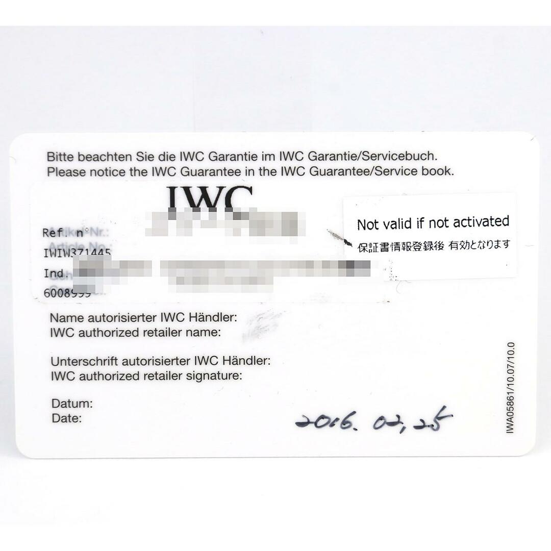 IWC(インターナショナルウォッチカンパニー)のIWC ポルトギーゼクロノグラフ IW371445 SS 自動巻 メンズの時計(腕時計(アナログ))の商品写真