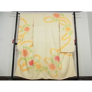 平和屋-こころ店■豪華振袖　総絞り　草花文　着丈154.5cm　裄丈63.5cm　正絹　逸品　1B-wt2005(振袖)