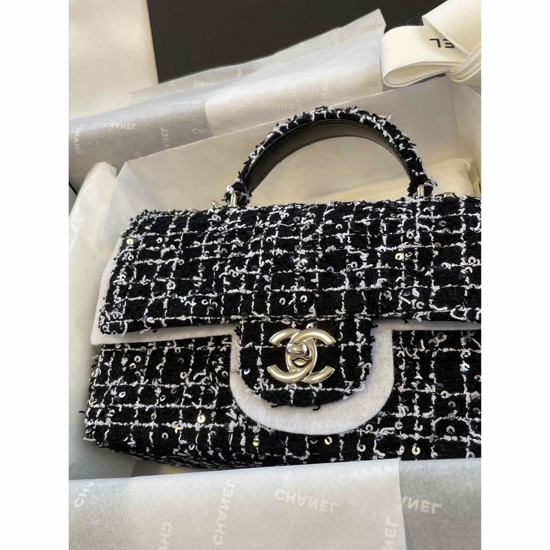 CHANEL(シャネル)のCHANEL トップハンドルフラップバッグ① レディースのバッグ(ショルダーバッグ)の商品写真