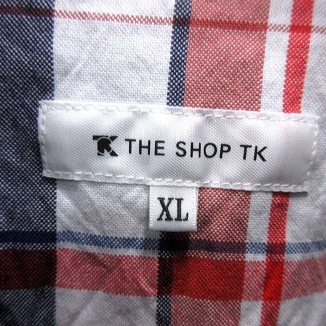 THE SHOP TK(ザショップティーケー)のザショップティーケー シャツ 長袖 チェック XL 紺 ネイビー /RT メンズのトップス(シャツ)の商品写真