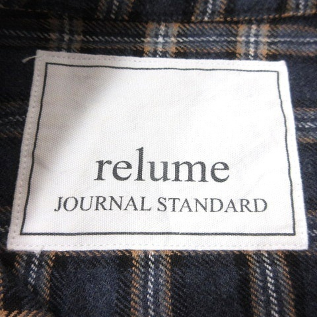 JOURNAL STANDARD(ジャーナルスタンダード)のジャーナルスタンダード レリューム ネルシャツ チェック 長袖 2 紺 ■MO レディースのトップス(シャツ/ブラウス(長袖/七分))の商品写真