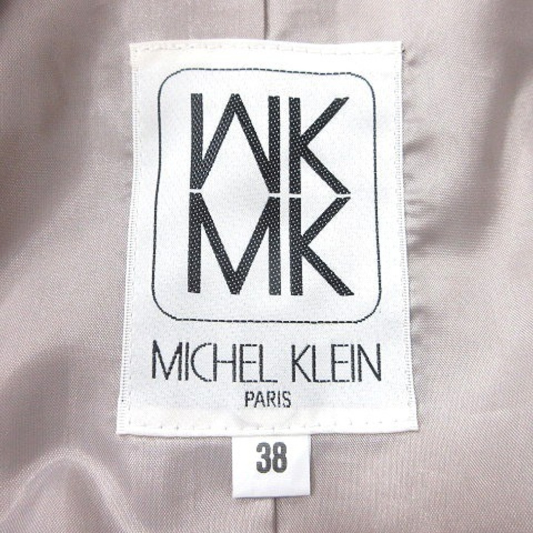 MK MICHEL KLEIN(エムケーミッシェルクラン)のエムケー ミッシェルクラン スタンドカラーコート 総裏地 38 ベージュ ■MO レディースのジャケット/アウター(その他)の商品写真