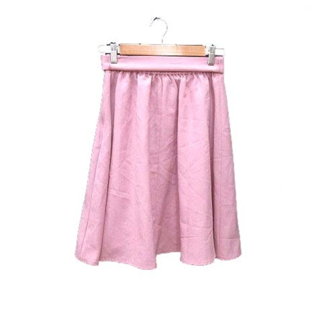 Rope' Picnic(ロペピクニック)のROPE Picnic フレアスカート ひざ丈 ウエストマーク 38 ピンク レディースのスカート(ひざ丈スカート)の商品写真